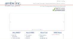 Desktop Screenshot of ambsinc.com