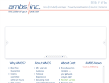 Tablet Screenshot of ambsinc.com